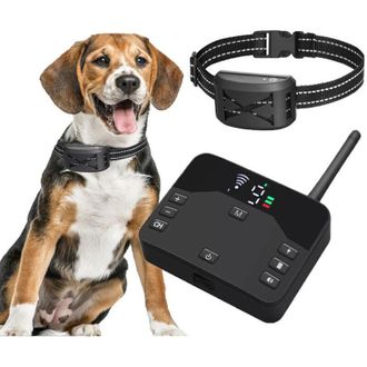 OEM Valla El&eacute;ctrica Inal&aacute;mbrica 2 En 1 Para Perros, Sistema De Contenci&oacute;n Para Mascotas Con Receptor Recargable E Impermeable, Collar De Entrenamiento Aju