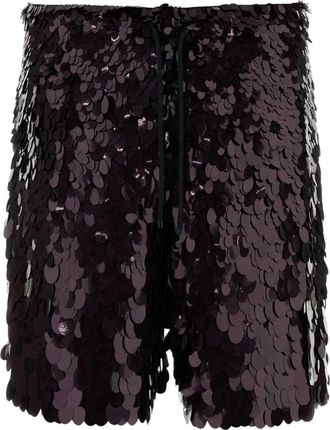 Dries Van Noten Piperi Bermuda Shorts - Heren - Bermuda - Paars - L - Korte Broeken
