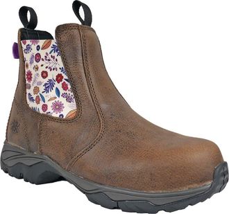 Moxie Trades Moxie Angel Distressed Womens Composite Toe Work Shoe in Brown at Nordstrom, Size 5.5