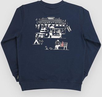 New Balance Stadium Concession Graphic FT Crew Kids Sweater blauw