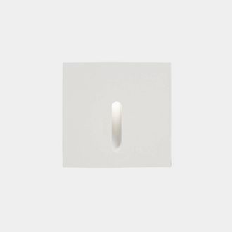 Netlighting Bat Outdoor LED Recessed Wall Light Square White IP65 2.2W 3000K
