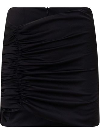Nineminutes Gedrapeerde mini-rok - Zwart