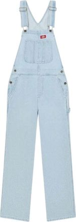 Dickies Losse Denim Overall - Dames - Jumpsuits - Blauw - M - Denim - Jumpsuits & Playsuits