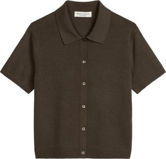 Marc O'Polo Cardigans - Dames - Vesten - Bruin - XL - Katoen - Truien & Vesten