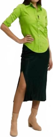 Cali Dreaming Elastic Waist Slip Skirt In Alpine