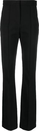 Max Mara pressed-crease tailored-cut trousers - women - Viscose/Polyamide/Spandex/Elastane - 42 - Black