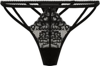 Hunkem&ouml;ller Anna Thong in Caviar at Nordstrom, Size X-Large