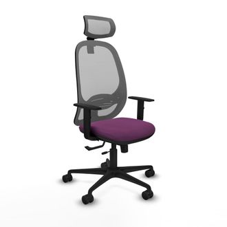 Piqueras y Crespo Silla De Oficina Piqueras Y Crespo Cilanco Gris Cuero Sint&eacute;tico