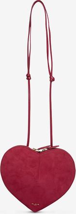 Alaia Schultertasche aus Wild- und Glattleder Le Coeur