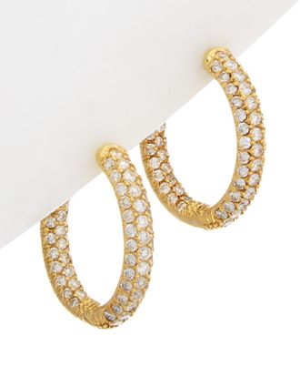 Diana M. Jewels Fine Jewelry 14K 3.50 Ct. Tw. Diamond Hoops
