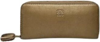 Loewe Pre-owned Wallets, female, Yellow, Size: ONE SIZE Pre-owned Leather Wallet