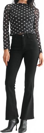 Just USA Riley Mid Rise Bootcut Jean In Black