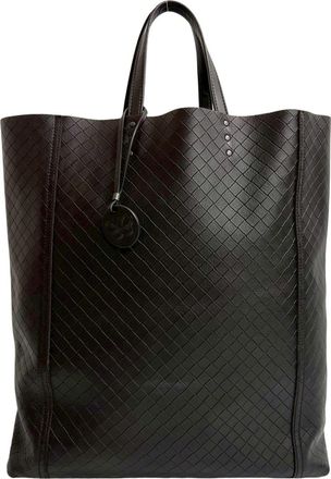 Bottega Veneta Brown Leather Handbag Tote Bag (Pre-Owned)