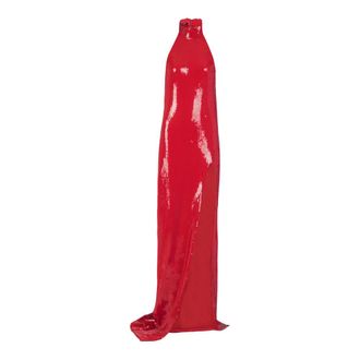 Balmain Abito lungo con schiena scoperta con paillettes - - Dresses - Donna - Rosso - S