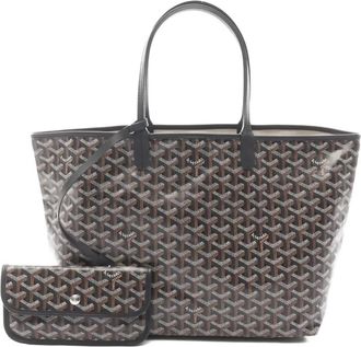 Goyard Borsa tote PM Sanlouis in tela cerata anni 2020 - Marrone