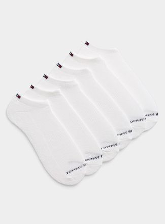 Tommy Hilfiger Mens Mini-logo solid socks 6-pack
