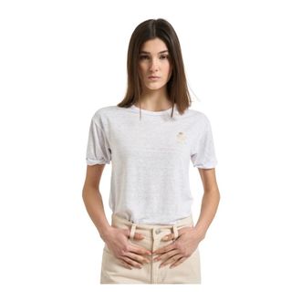 Isabel Marant Tops, Dames, Wit, S, Linnen, Koldia T-shirt