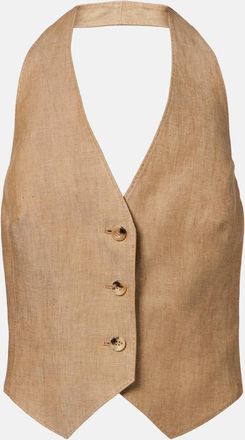 Max Mara Gilet Sauro in lino