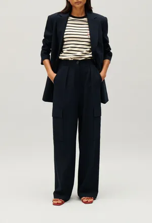 Claudie Pierlot Tee-shirt marini&egrave;re ray&eacute;e bicolore