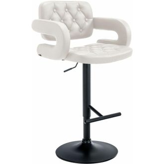 Clp Sgabello Dublin in similpelle bianco nero