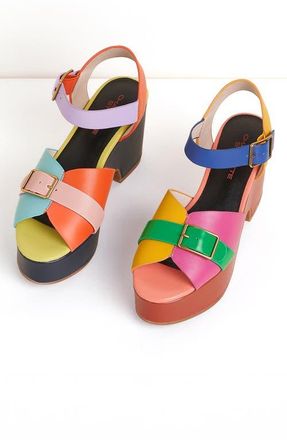 Charlotte Stone Raf Platform Sandal in Solimar at Nordstrom, Size 13