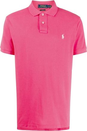 Polo Ralph Lauren Logo Korte Mouw Casual Shirt - Heren - Polos - Roze - M - Katoen - Tops
