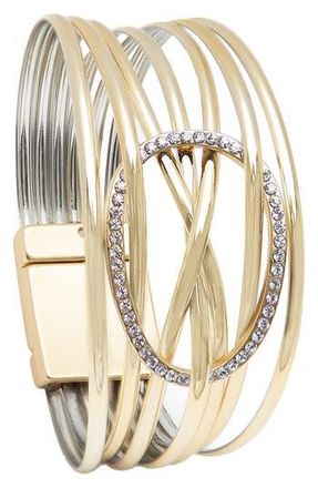Saachi Crystal Adorned Bracelet in Gold at Nordstrom Rack