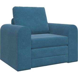 vidaXL Sof&aacute; Cama Azul 98 X 71 X 83 Cm Terciopelo Vidaxl