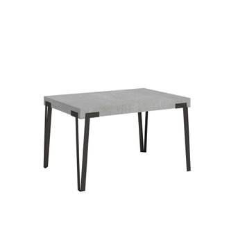 Itamoby Tavolo Allungabile 90x130/234 Cm Rio Cemento Telaio Antracite