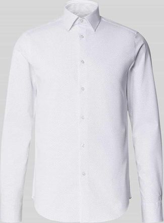 Calvin Klein Slim Fit Business-Hemd mit Kentkragen in Weiss, Größe 38