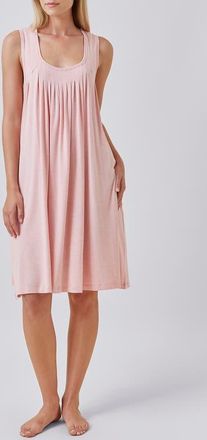 Papinelle Sleepwear Caty Soft Pleat Nightgown in Pink at Nordstrom, Size Small