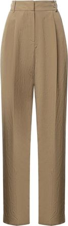 Magda Butrym Straight Broeken - Dames - Straight fit broeken - Beige - 2XS - Broeken