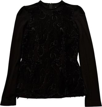 Maison Margiela Round-neck Truien - Dames - Blouses - Zwart - XS - Overhemden
