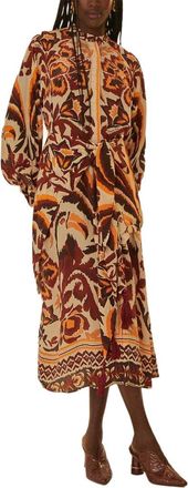 Farm Rio Farm Rio Toucans Scarf Cream Maxi Dress