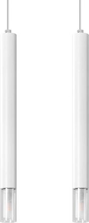 Sollux Lighting Design Pendellampe Wezyr 2-Flammig, Weiss