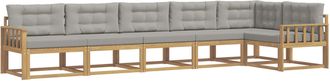 vidaXL Conjunto De Sof&aacute;s De Exterior 4 Uds. Blanco Y Gris Claro Vidaxl