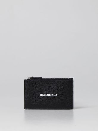 Balenciaga grained leather card holder