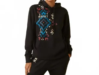 Ariat Real Geo Hoodie In Black