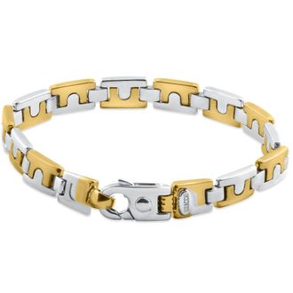 Pompeii3 Mens Link 14k Gold (68gram) or Platinum (109gram) 9mm Bracelet 8.75