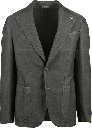 L.B.M. 1911 Giacca Stondata - Heren - Blazers - Bruin - M - Katoen - Jassen