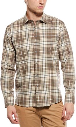 Scott Barber Heathered Weekend Plaid Shirt