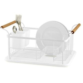 Wadiga Escurreplatos Metalico Blanco 39,5 X 26 X 18 Cm - Cc70032