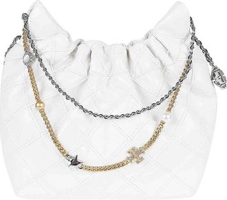 Tory Burch Fleming Distressed Mini Hobo Bag