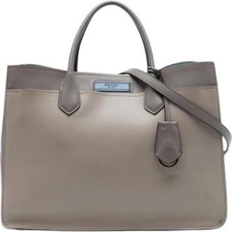 Prada Pre-owned Satchel - Dames - Vintage Shopper - Grijs - ONE Size - Leer - Vintage