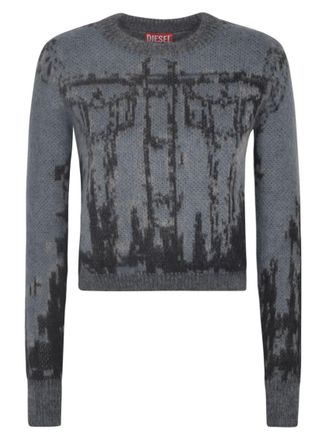 Diesel Blue Round-neck Jumper
