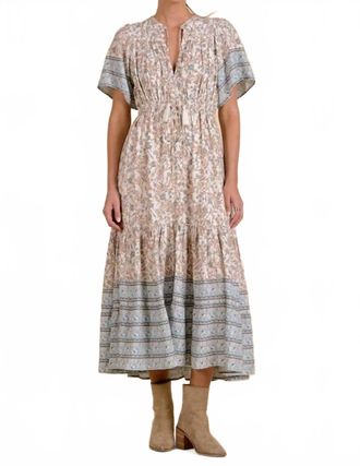 Elan Collins Midi Dress In Blue Whimsy