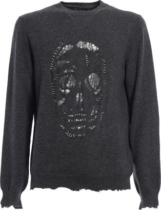 Alexander McQueen Skull Punk piercing sweater