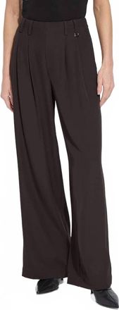 Lyss&eacute; Darcy Pleated Wide Leg Trouser In Double Espresso
