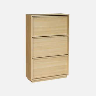 Sweeek Zapatero De Madera Con 3 Cajones Estilo Decorativo