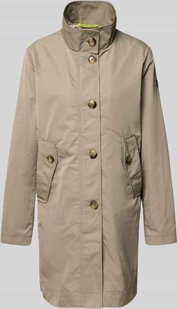 Fuchs Schmitt Mantel mit Stehkragen und Knopfleiste in Schilf, Gr&ouml;&szlig;e 36